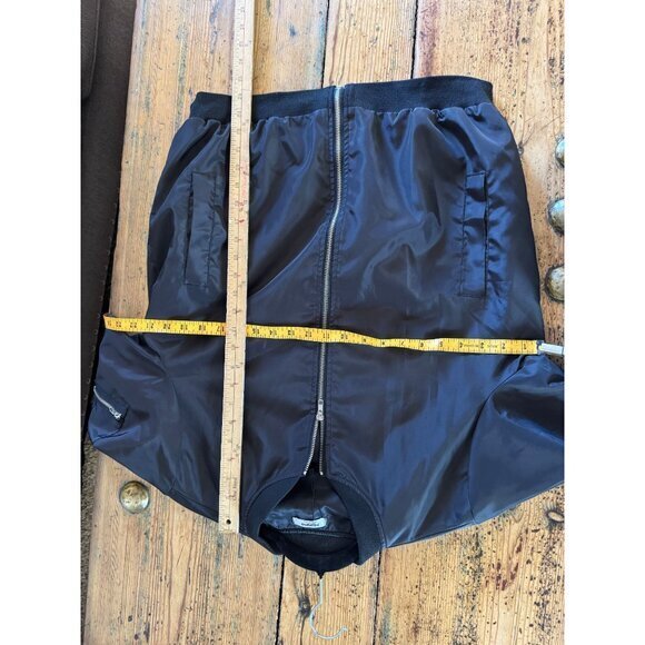 Zeagoo‎ Women's Black Bomber Jacket size large long sleeve zip up polyester - Picture 6 of 6